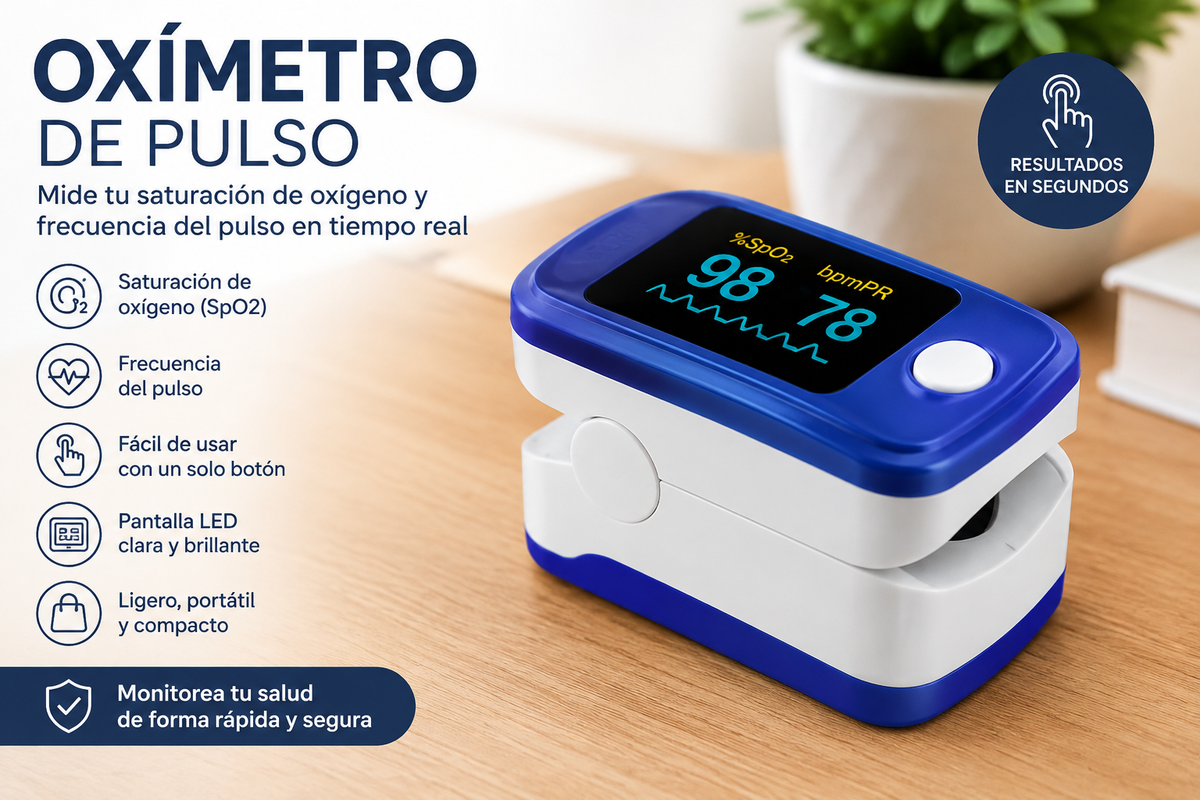 Kit Completo de Monitoreo de Salud en Casa: Tensiómetro + Nebulizador + Oxímetro